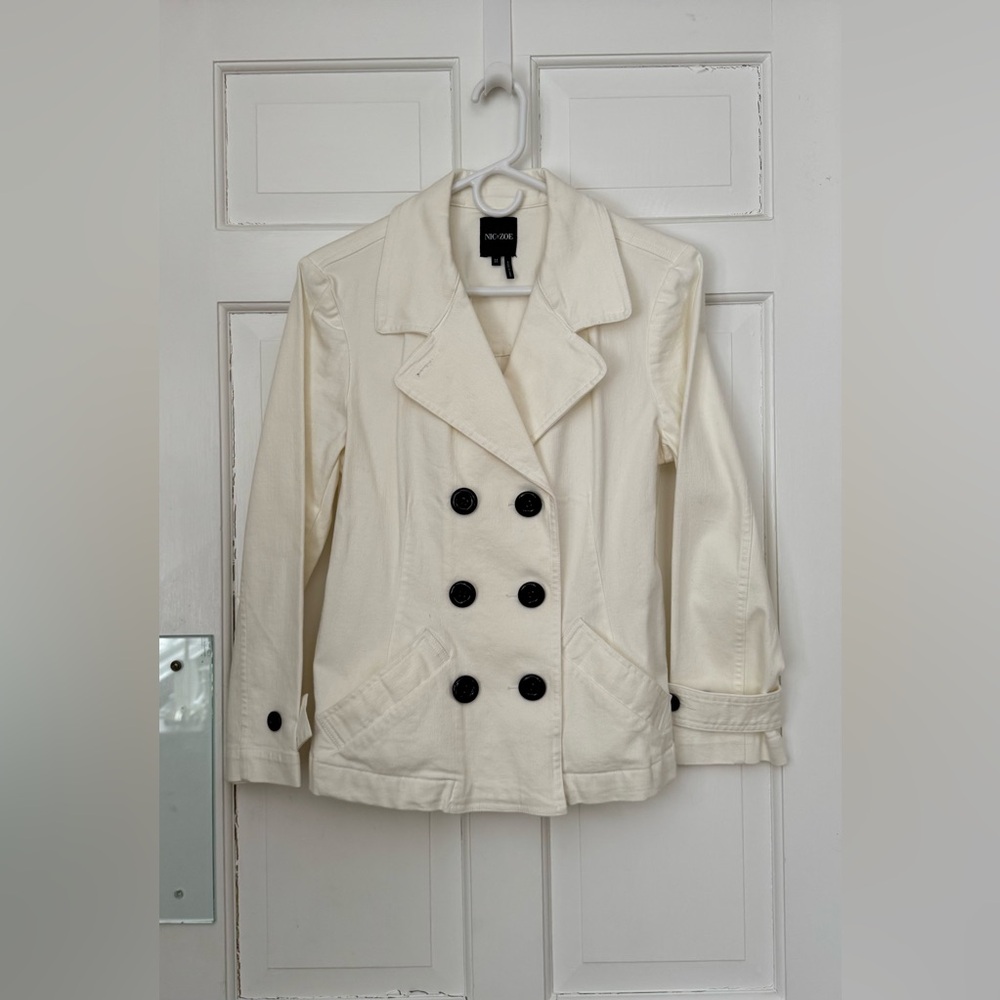 Nic+Zoe Tailored Denim Jacket Size Medium